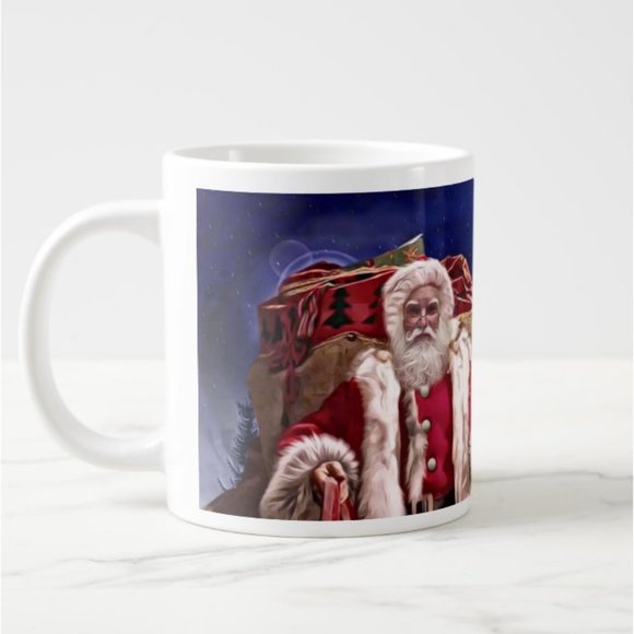 15 oz. Santa's Big Ride Mug - Hand-Designed by Santa - Picture 2 of 4